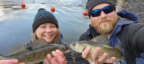 Sabrina, Ben, and walleyes