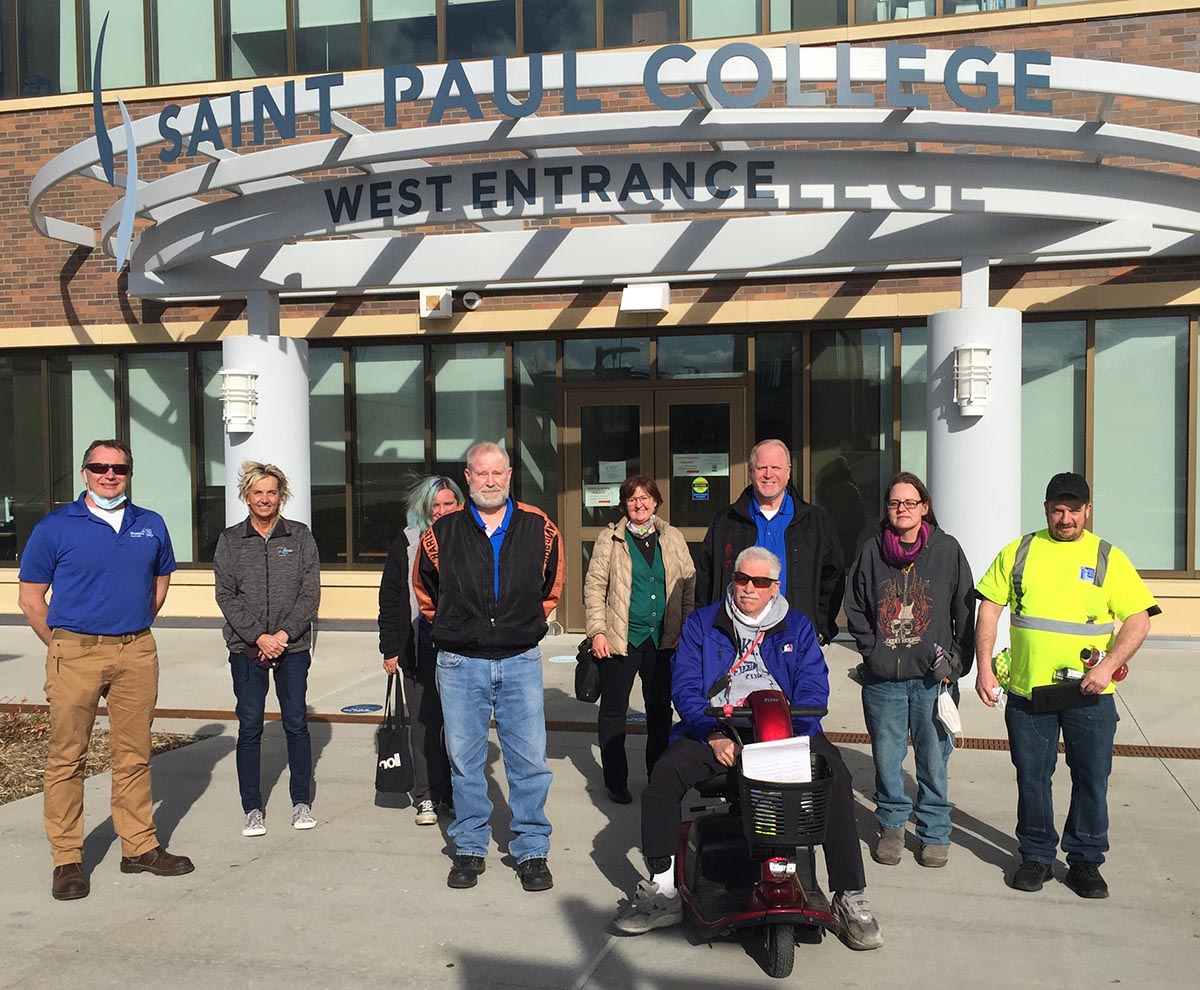 Organizers and students at St. Paul College