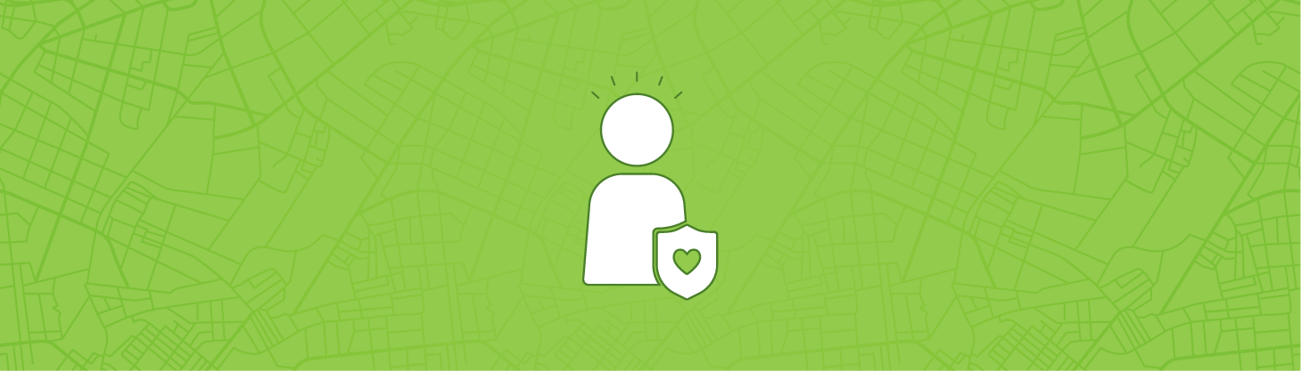 person with a shield