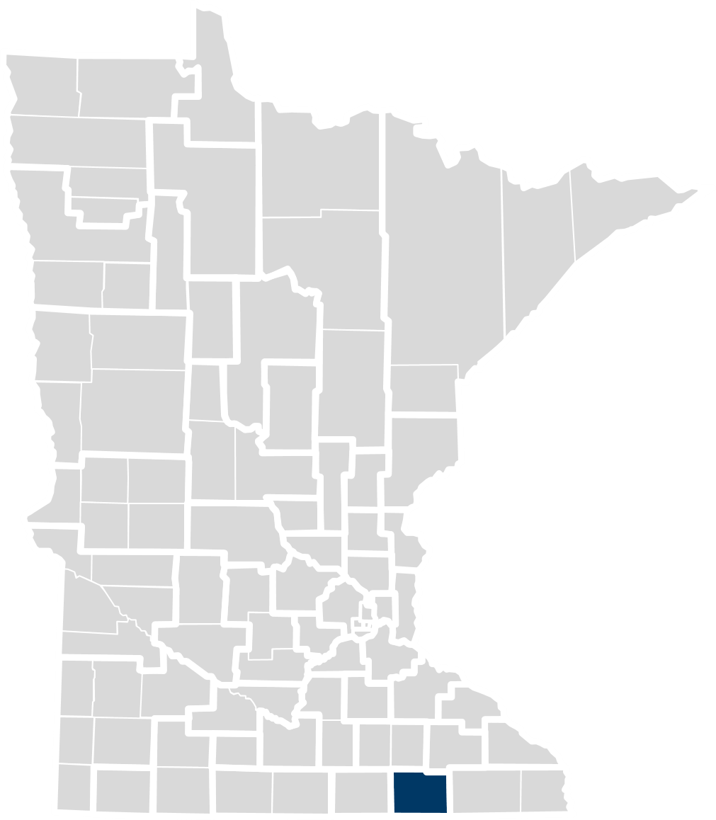 Map of this community health board's location in Minnesota