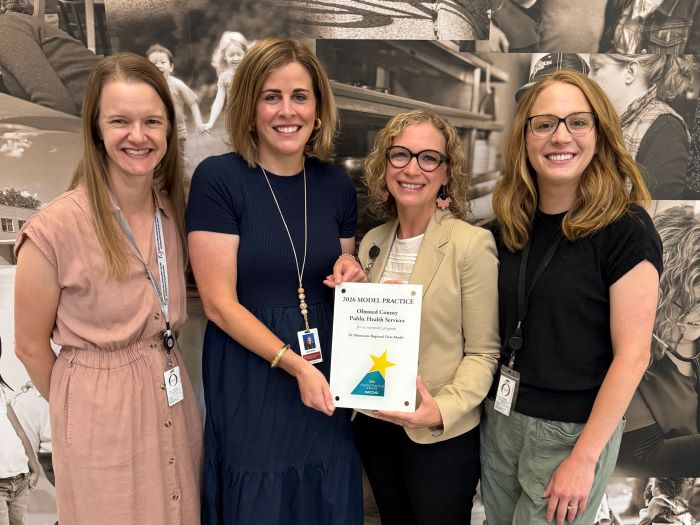 Olmsted County staff celebrate recognition as a model practice, NACCHO, July 2026