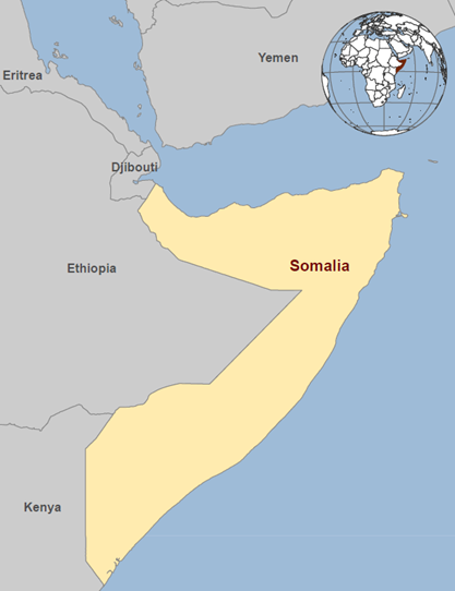 Map of the Horn of Africa