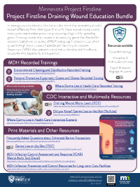 MDH Project Firstline Draining Wound Education Bundle thumbnail