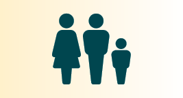 Graphic of two adults and a child