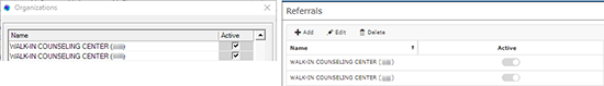 Duplicate Referral Organizations in HuBERT and WINNIE referrals