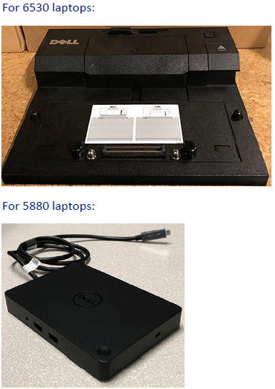 docking station for 6530 laptops and port replicator for 5880 laptops