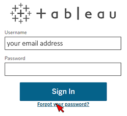 Click the Forgot Your Password link