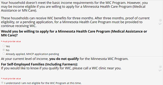 WIC Online Application - MN Dept. of Health